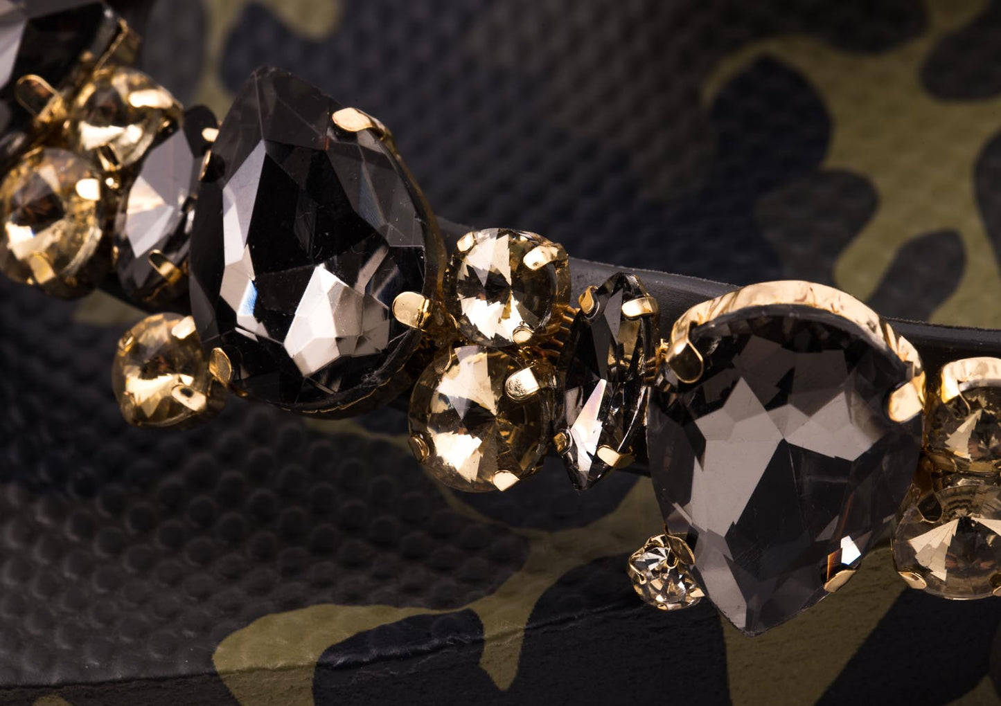 Flip-Flop / Camouflage Khaki - Schwarz