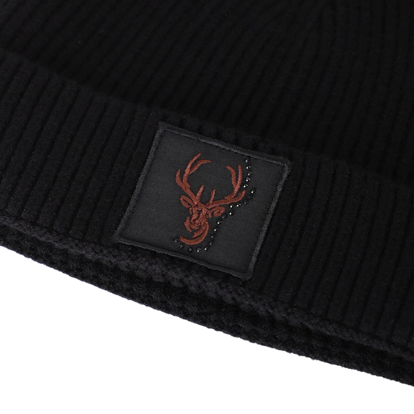 Mützen & Schals / Mütze Hirsch - Schwarz grob