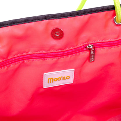 Taschen / Neopren-Shopper Lilly - Bär Neongrün