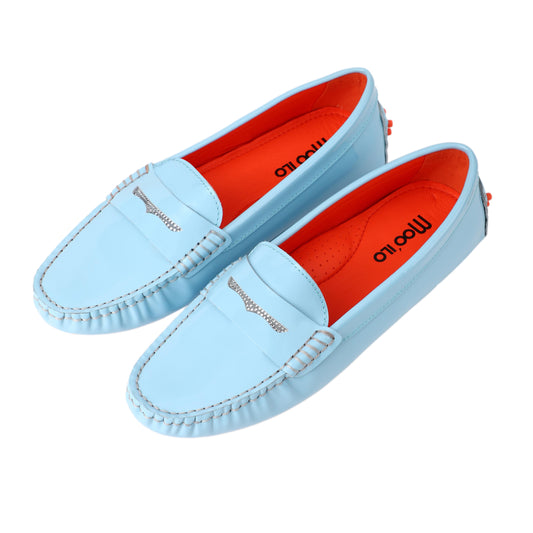 Schuhe / Moccasins - Hellblau