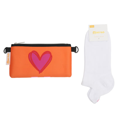 Socken / Sneaker Herz - Pink - 6er Set