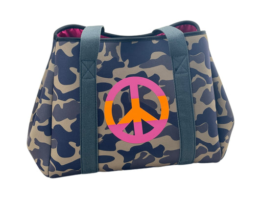 Taschen / Neopren-Shopper Marlis - Camouflage Khaki