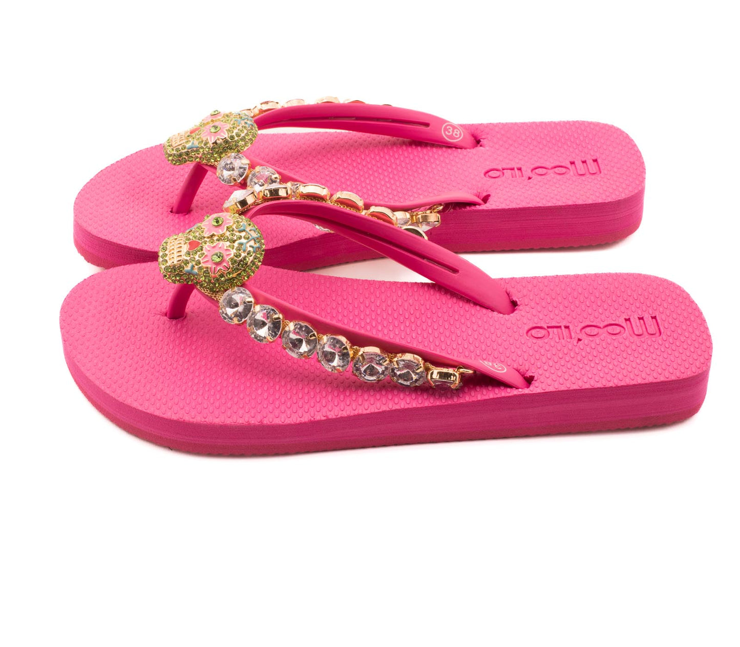 Flip-Flop / Totenkopf - Pink
