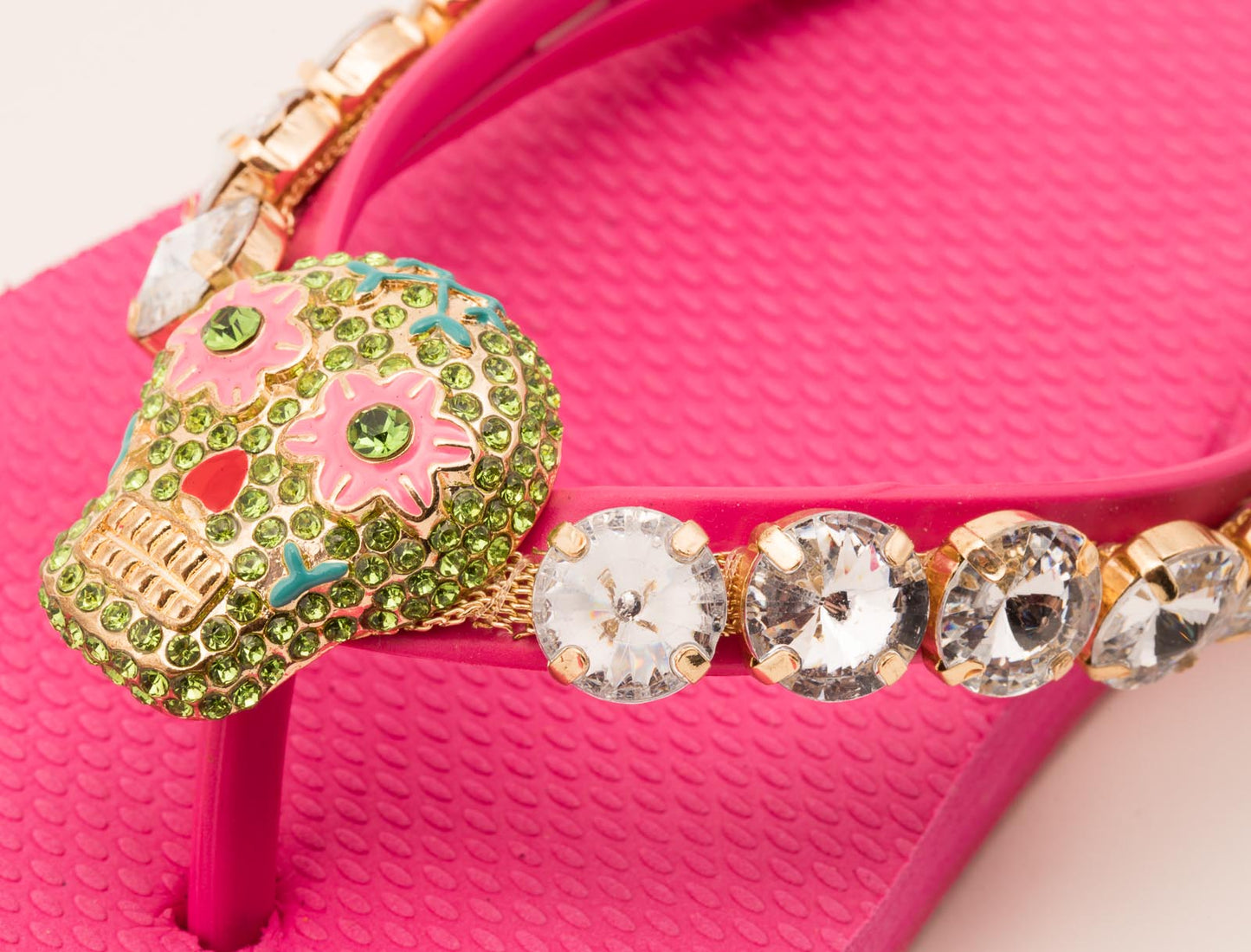 Flip-Flop / Totenkopf - Pink